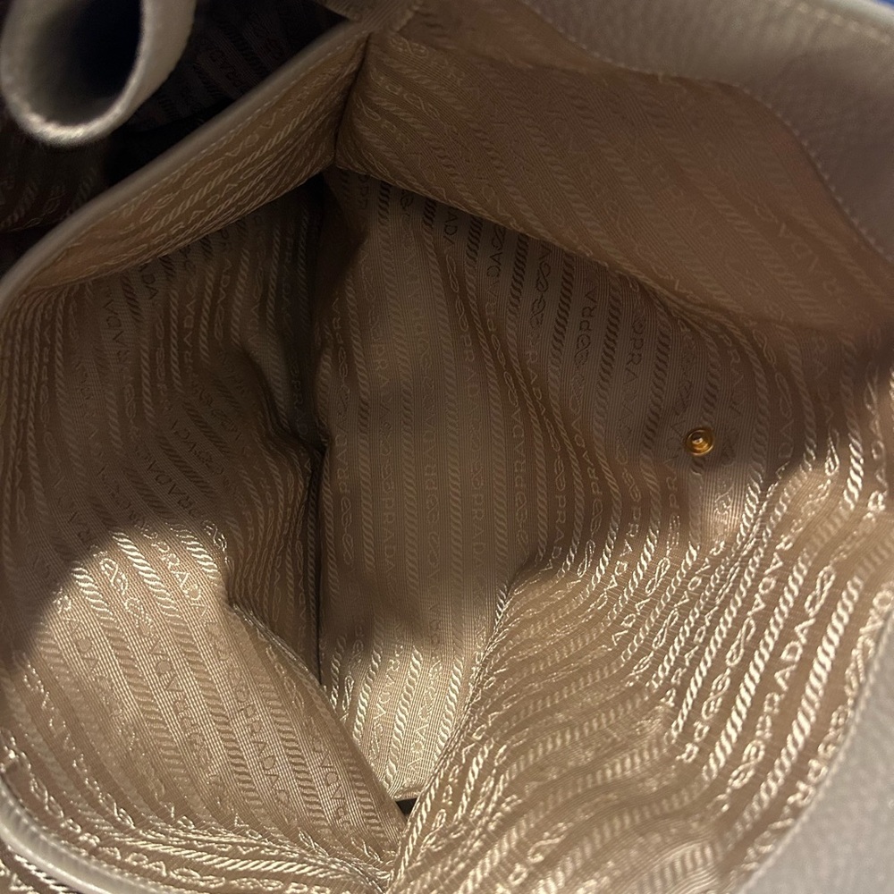 Prada • Taupe Leather Tote Bag • Large - Picture 16 of 16